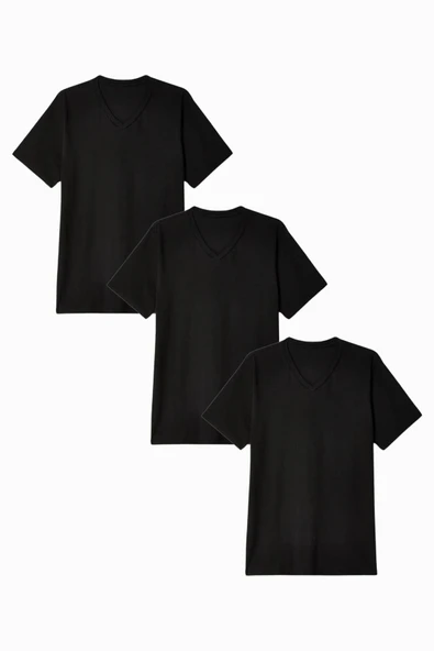 Kadın V Yaka Tshirt SPR24TSK40-3