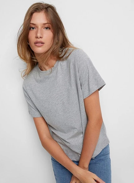 Kadın Bisiklet Yaka Tshirt SPR24TSK46 - 6