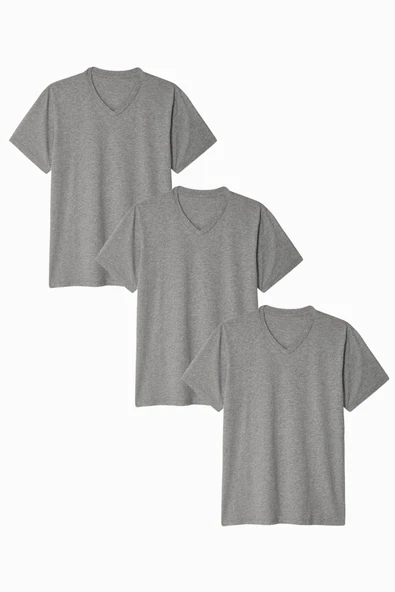 Erkek V Yaka Tshirt SPR24TS40-3 - 8