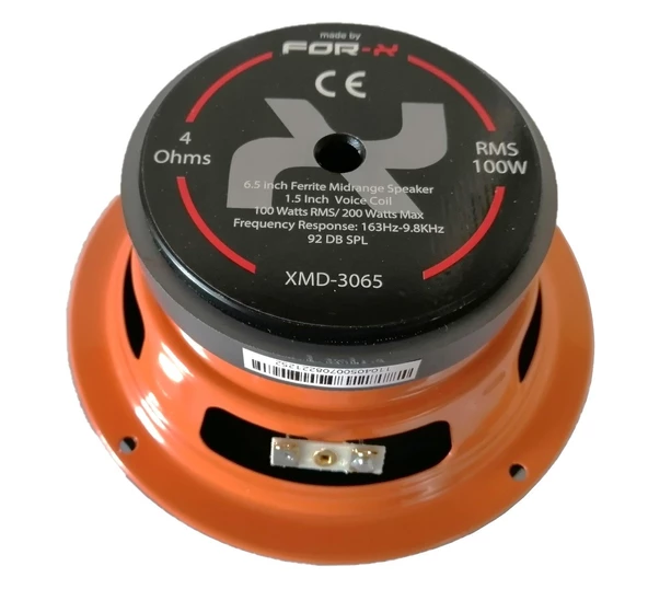 For-X XMD-3065 Midrange 100W RMS 200W Maksimum 16 cm Hoparlör Turuncu Kasa - 4