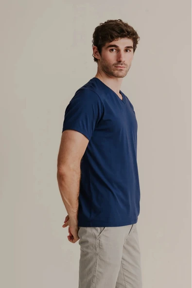 Erkek V Yaka Tshirt SPR24TS40 - 2