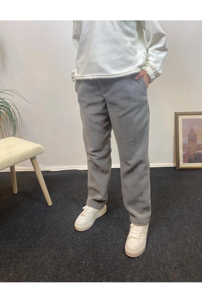 Süperlife Kadın Rahat Kalıp Beli Lastikli Cepli Polar Eşofman Altı SPR24EAK71 - 2