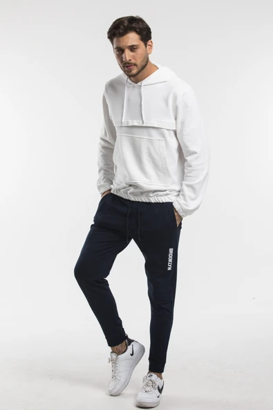 Süperlife Erkek Regular/Normal Kesim Lastik Belli Brooklyn Şehir İnce Baskılı Eşofman Altı 24EA203 - 5