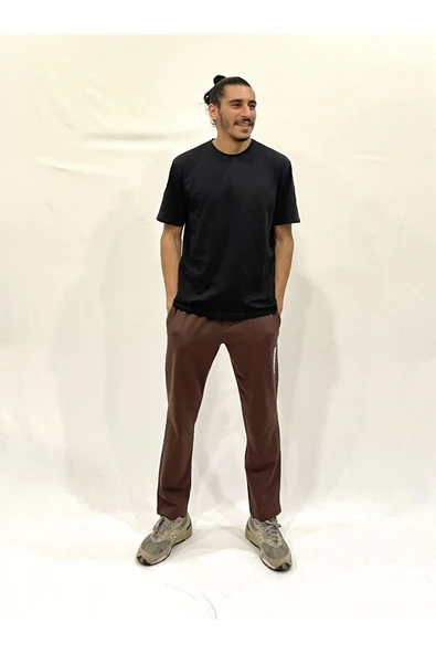Süperlife Erkek Regular/Normal Kesim Lastik Belli  Brooklyn Şehir Baskılı İnce Eşofman Altı 24EA205 - 7