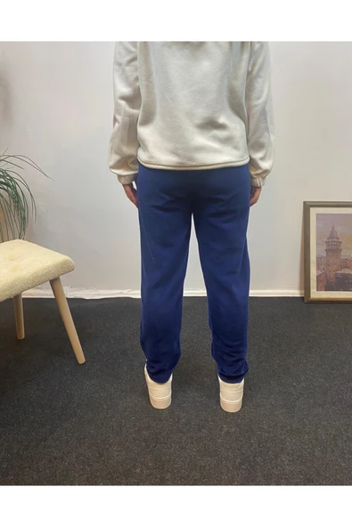 Kadın Rahat Kalıp Beli Lastikli Cepli Polar Eşofman Altı SPR24EAK71 - Resim 5