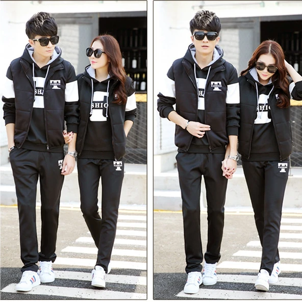 Günlük Kışlık Sevgili Eşofman Tekli Kadın Takım - Resim 4