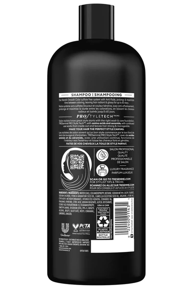 TRESemme Keratin Smooth Color Renk Koruyucu Şampuan 828ML - 2