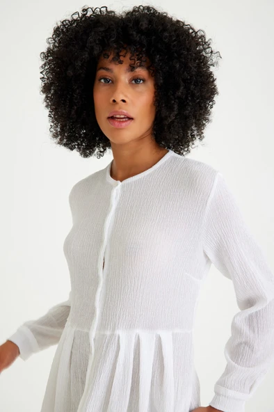 Günlük Yazlık Tam Boy Tesettür Kadın Elbise - Resim 5