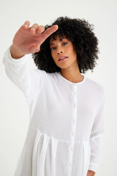 Günlük Yazlık Tam Boy Tesettür Kadın Elbise - Resim 6