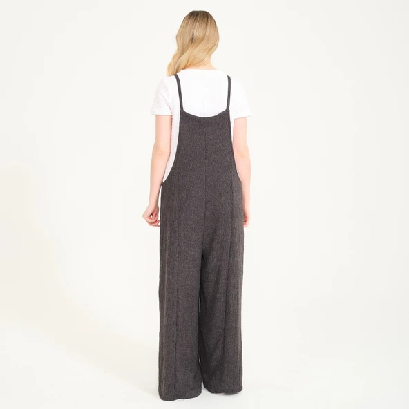 Günlük Askılı Bol Kesim Yazlık Kadın Tulum - Resim 6