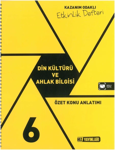 Hız 6. Sınıf Din Kültürü ve Ahlak Bilgisi Etkinlik Defteri 2025
