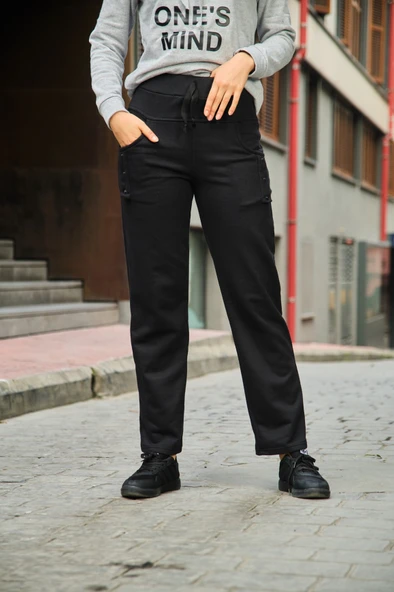 Günlük Rahat Kesim Esofman Kadın Pantolon ürün görseli 1