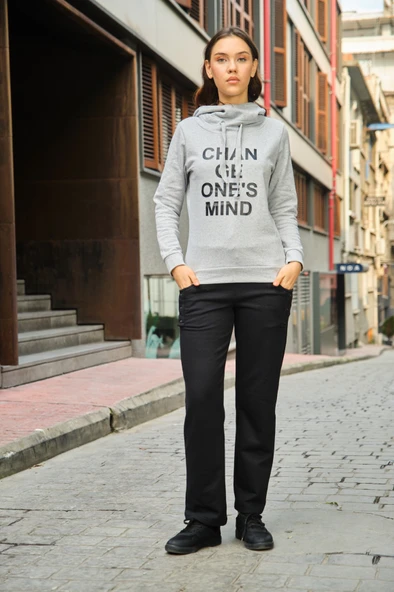 Günlük Rahat Kesim Esofman Kadın Pantolon - Resim 2