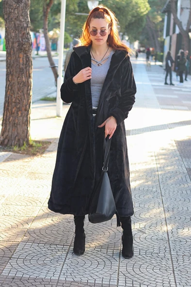 Kışlık Kürk Kadın Ceket Tam Boy ürün görseli 1