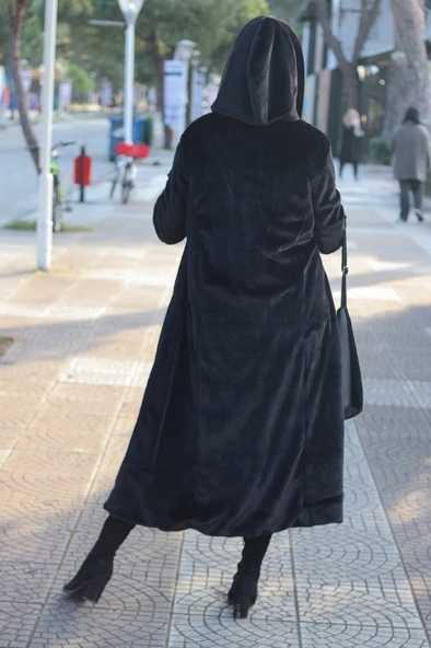 Kışlık Kürk Kadın Ceket Tam Boy - Resim 3