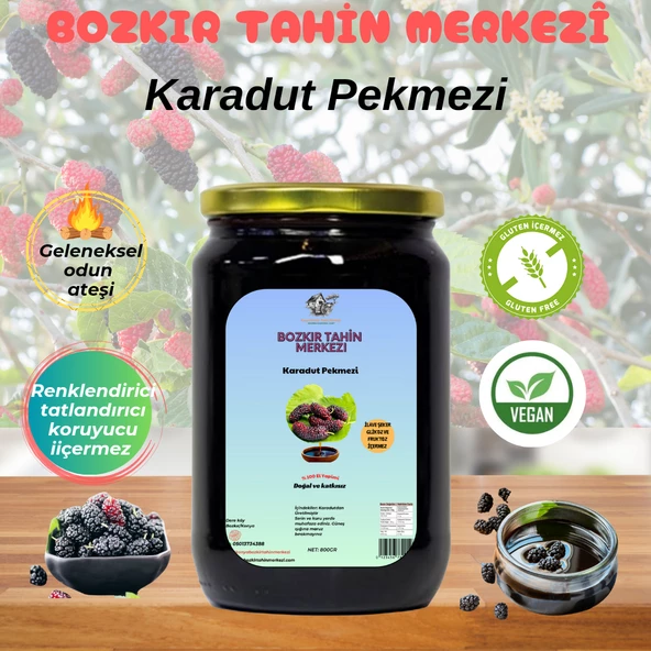 Bozkır Tahin Merkezi Karadut Pekmezi (katkısız& doğal) 800gr