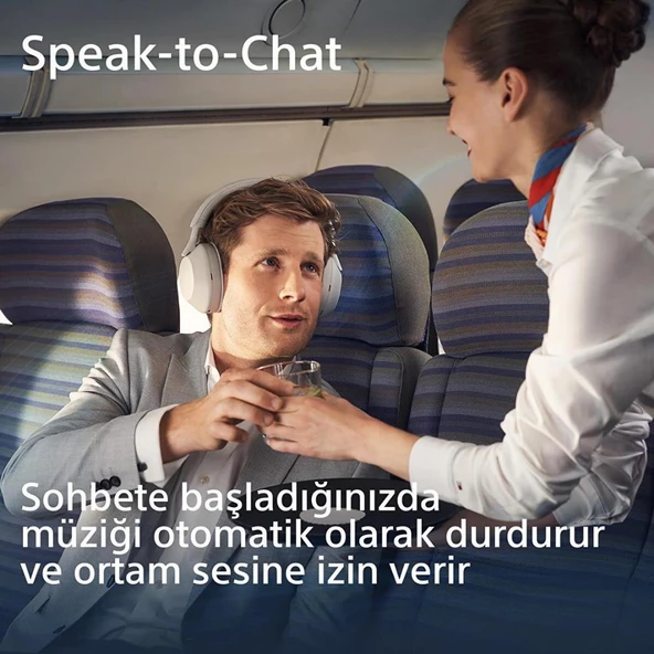 Sony WH-1000XM5 Kulak Üstü Bluetooth Kulaklık Beyaz - 11