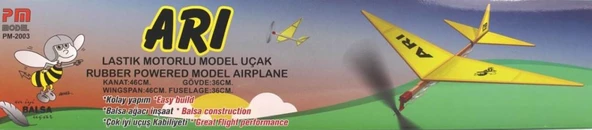 PM Model 1001 Arı Lastik Motorlu Çubuk Gövdeli Demonte Serbest Uçuş Modeli