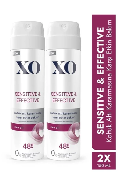 Sensitive&Effective Women Deo 2 Adet