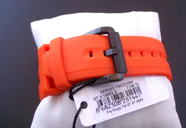 Sergio Tacchini ST.3.10002.3 Turuncu Dive-Star 200 m Erkek Kol Saati - Resim 7