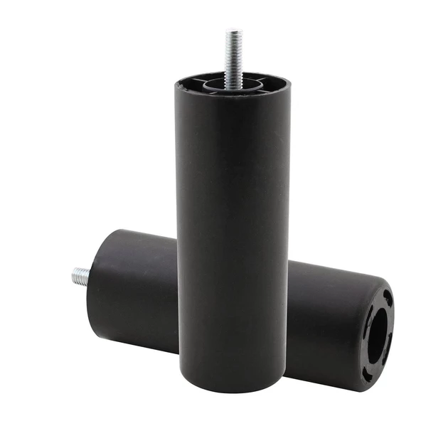 Mobilya Kanepe Koltuk Baza Yükseltme M8 Civatalı İnce Diş Destek Ayağı Ayakları Siyah 14 cm 4 Adet - Resim 5