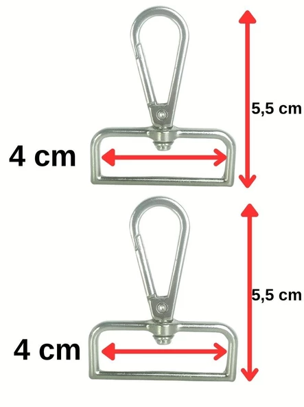 Çanta Kancası Büyük Metal 4 cm 2 Adet 8683255013272 - 2