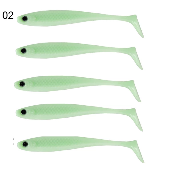Captain 3587 Dagi Duck Shad 9cm 7gr Levrek Silikonu 5'li Paket Suni Yem - 8