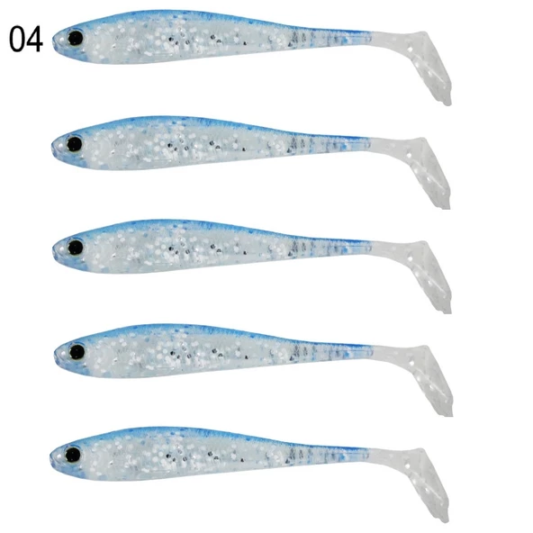 Captain 3587 Dagi Duck Shad 9cm 7gr Levrek Silikonu 5'li Paket Suni Yem - 6