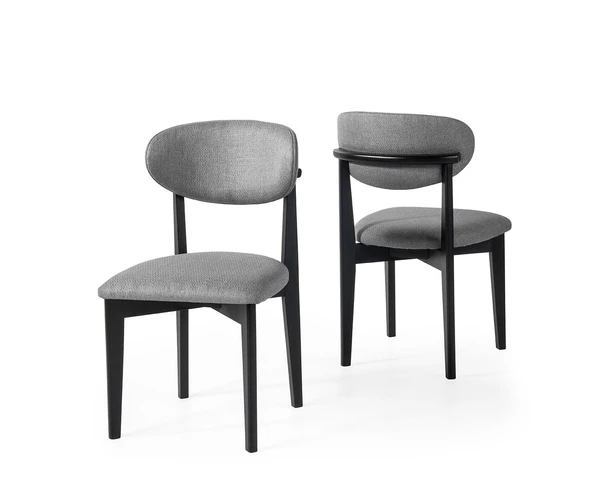 Norte Ahşap Salon Mutfak Sandalyesi 2 Li Set - 2
