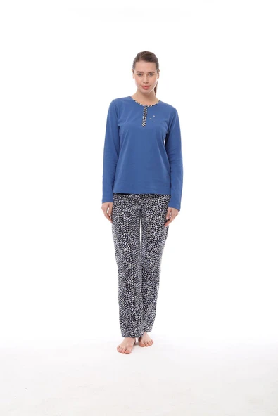 Pijadore 1559 Kadın Uzun Kollu Pijama Takım - 2