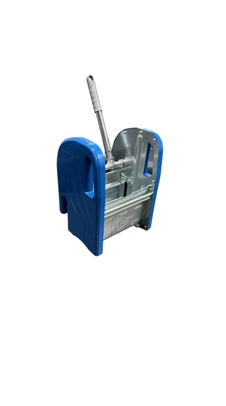 Tek Kovalı Çelik Presli Krom Temizlik Arabası Ve Paspas Arabası Temizlik Seti Plastik+ Islak Mop Set - Resim 5