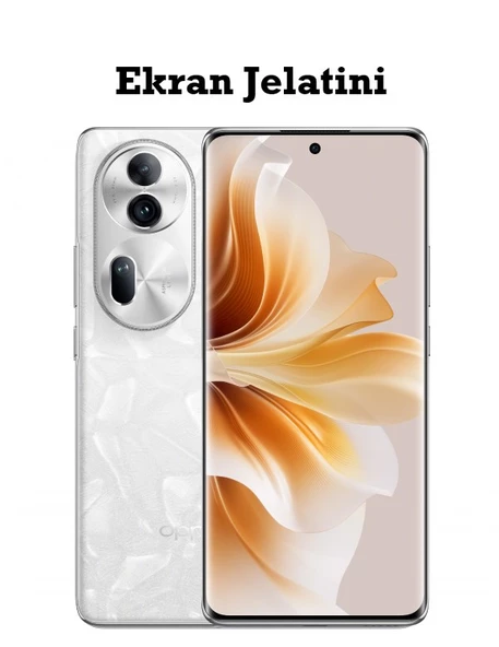 Oppo Reno11 Pro 5G Uyumlu Ön Body Şeffaf Ultra Ekran Koruyucu Nano Jelatin