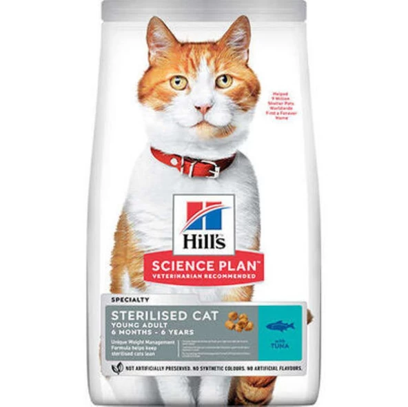 Hills Sterilised Kısırlaştırılmış Ton Balıklı Kedi Maması  1,5  Kg