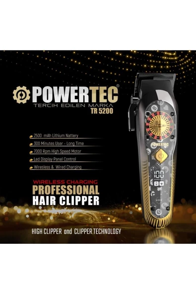 POWERTEC TR-5200 Saç Kesim Makinası - 2