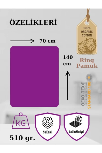 Maria Su Emici Antibakteriyel Ekstra Yumuşak Pamuklu Banyo Havlusu 1 Adet 70x140 cm - 5