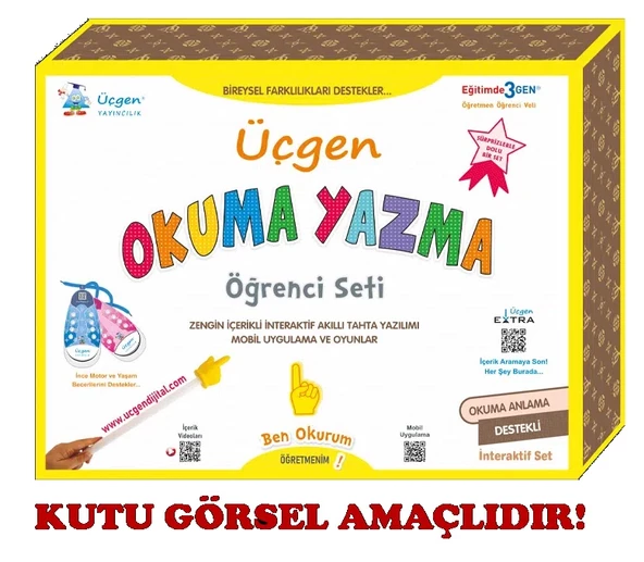 Üçgen 2025 1. Sınıf Okuma Yazma Seti A-N-E-T-İ-L