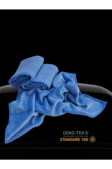 Mikrofiber 3'lü Su Emici Toz Çekici Antibakteriyel Araç Kurulama Bezi Seti 40x60 cm - 2