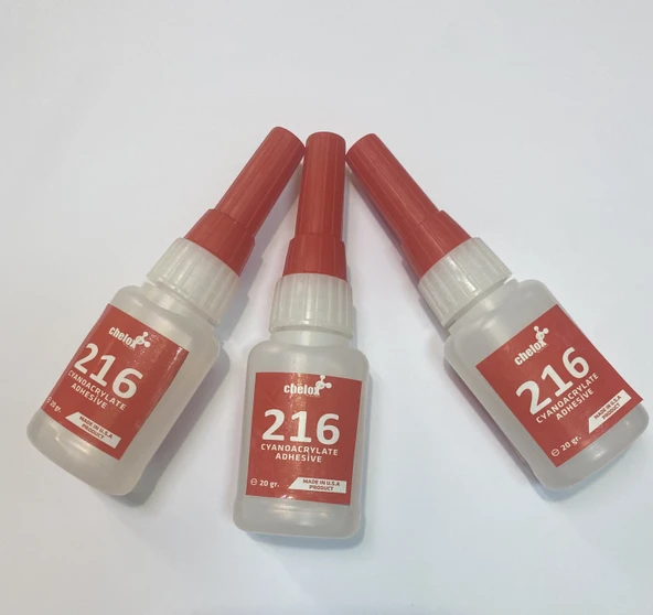 Chelox 216 Esnek Hızlı Şeffaf Güçlü Yapıştırıcı 20'şer gr  3lü Set (3adet) ürün görseli