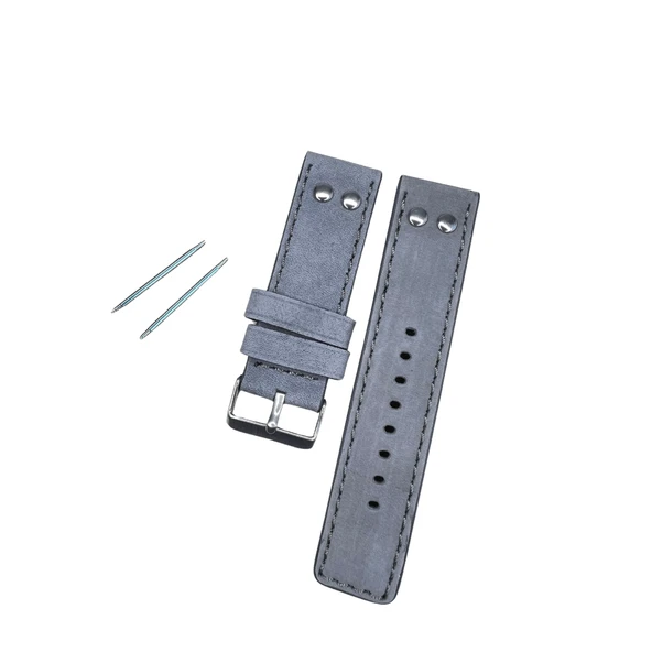 R4133S RODER DERİ KAYIŞ - GRİ - 25