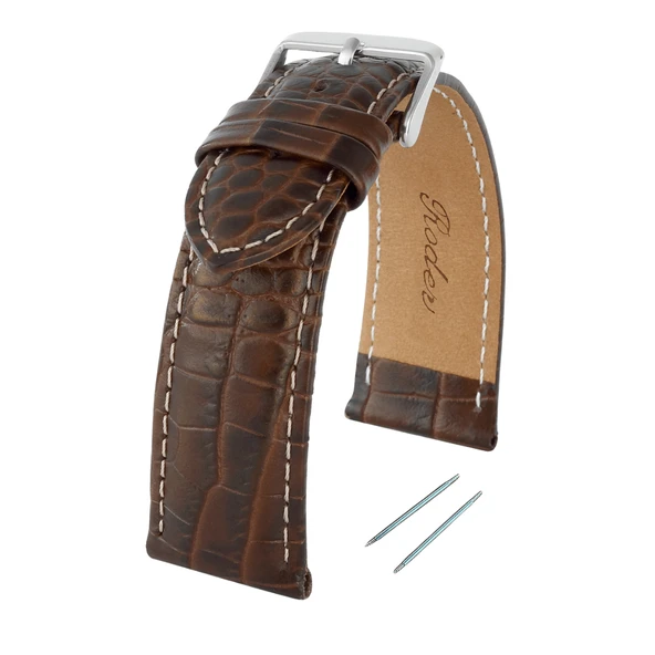 R4134W RODER DERİ KAYIŞ - KAHVERENGİ-BEYAZ - 9