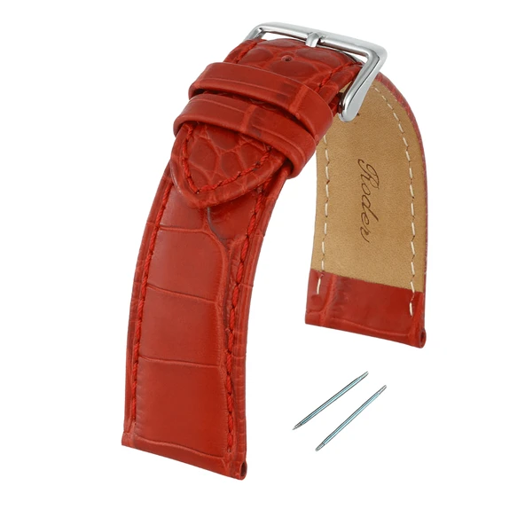 R4134S RODER DERİ KAYIŞ - KIRMIZI - 7