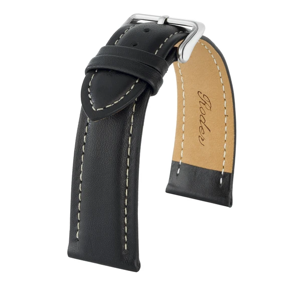 R4101W RODER DERİ KAYIŞ - SİYAH - BEYAZ - 4