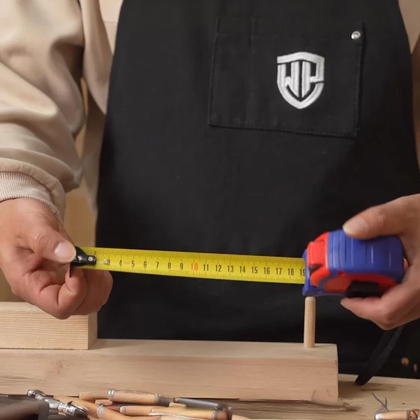 WORKPRO WP261044 8Mx25mm Naylon Kaplama Sarı Çift Taraflı Manyetik Çelik Şerit Metre - 11