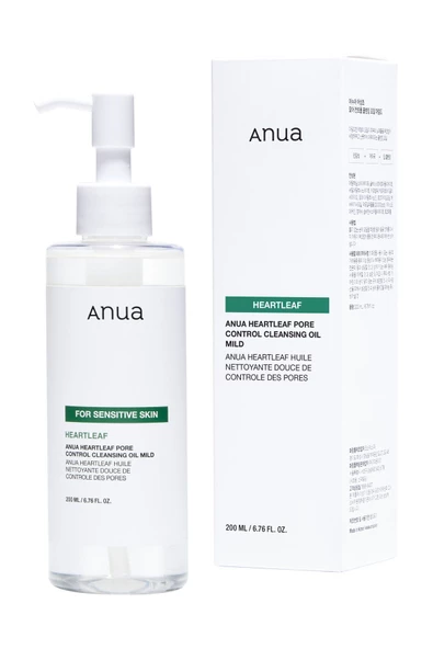 ANUA,Heartleaf Pore Control Cleansing Oil Mild - Geniş Gözenek Karşıtı Nazik Temizleyici Yağ 200ml