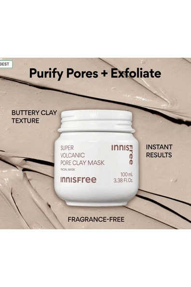 INNİSFREE,S.Volcanic P.Clay (Kil maskesi) Mask 100ml - 3
