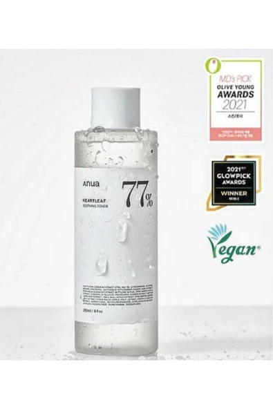 ANUA,Heartleaf 77% Soothing Nem Cilt Işıltısı Toner 250ml