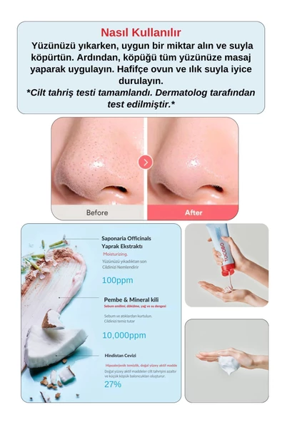 TOCOBO,Hindistan Cevizi Kili- Sebumu Kir Temizleme Köpüğü ( Lotuskbeauty ) 150 ml - Resim 3