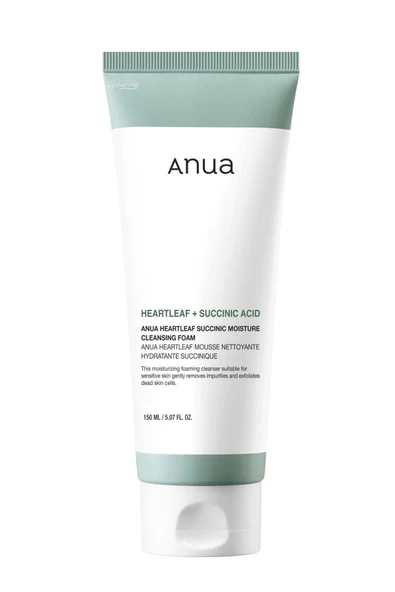 ANUA,Heartleaf Succinic Moisture Cleansing Foam (KORENDY) Gözenek Akne Karşıtı Köpük Temizleyici 150ml