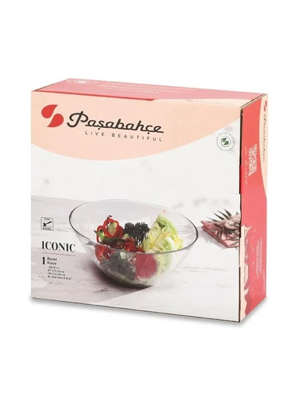 Paşabahçe 10697 Iconic Cam Salata Kasesi 2950 cc 25 cm - 4