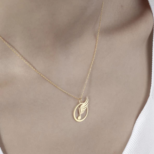 925 Ayar Gümüş Mikrofon Plaka Kolye - Resim 4